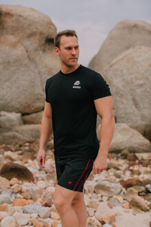 Zwembroek voor Heren Verandert van Patroon als het nat is, Zwart Geblokt - M