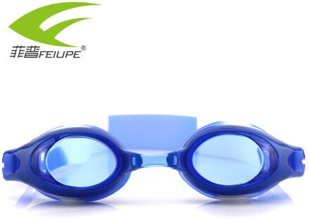 Zwemmen Bril Kids Anti-Fog Hd Zwemmen Bril Voor Kinderen Waterdichte Siliconen Transparant Zwembril Professionele blauw-wit