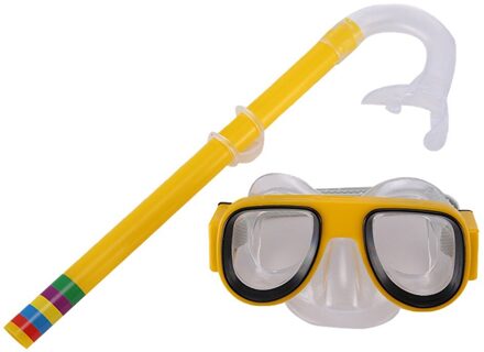 Zwemmen Galvaniseren Grote Frame Silicone Zomer Zwembril Hd Water Sport Zwembad Lunettes De Plongée geel