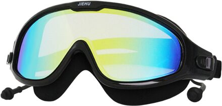 Zwemmen Goggle Bril Groot Frame Waterdicht Anti-Fog Geen Lekkage Ogen Protector Uv-bescherming Verstelbare Bandjes Apparatuur 08