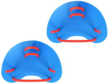 Zwemmen Hand Peddels Vinnen Verstelbare Swim Training Water Sport voor Volwassenen/Kinderen Zwemvliezen Handschoenen duiken gereedschap blauw