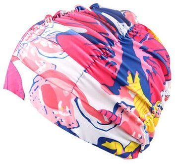 Zwemmen Hoed Vrouwen Unisex Meisjes Lang Haar Badmuts Badmuts Stretch Drape Gratis Size Zwemmen Zwembad Sport Elastische Nylon turban1