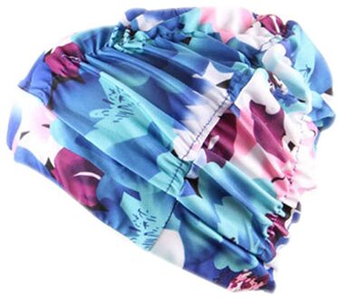 Zwemmen Hoed Vrouwen Unisex Meisjes Lang Haar Badmuts Badmuts Stretch Drape Gratis Size Zwemmen Zwembad Sport Elastische Nylon turban1