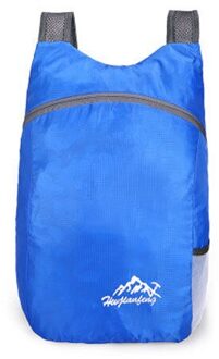 Zwemmen Opbergtas 15L Lichtgewicht Multifunctionele Packable Rugzak Opvouwbaar Ultralight Rugzak Dagrugzak Tas Voor Mannen Vrouwen blauw