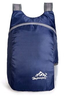 Zwemmen Opbergtas 15L Lichtgewicht Multifunctionele Packable Rugzak Opvouwbaar Ultralight Rugzak Dagrugzak Tas Voor Mannen Vrouwen donker blauw
