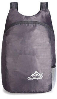 Zwemmen Opbergtas 15L Lichtgewicht Multifunctionele Packable Rugzak Opvouwbaar Ultralight Rugzak Dagrugzak Tas Voor Mannen Vrouwen grijs