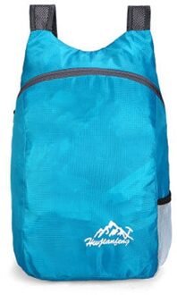 Zwemmen Opbergtas 15L Lichtgewicht Multifunctionele Packable Rugzak Opvouwbaar Ultralight Rugzak Dagrugzak Tas Voor Mannen Vrouwen licht blauw