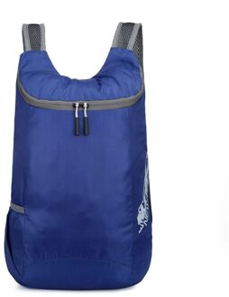 Zwemmen Opbergtas Mannen Vrouwen Ultralight Opvouwbare Tas Lichtgewicht Packable Rugzak, Opvouwbare Tas donker blauw