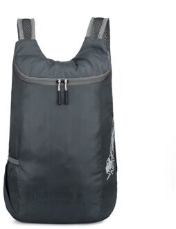 Zwemmen Opbergtas Mannen Vrouwen Ultralight Opvouwbare Tas Lichtgewicht Packable Rugzak, Opvouwbare Tas grijs