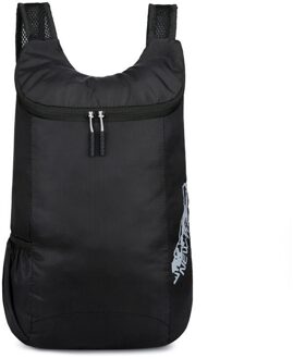 Zwemmen Opbergtas Mannen Vrouwen Ultralight Opvouwbare Tas Lichtgewicht Packable Rugzak, Opvouwbare Tas zwart