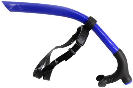 Zwemmen Snorkel Voor Lap Zwemmen Snorkle Set Voor Zwemmen Training, front Snorkelen Gear Makkelijk Adem In Zwembad En Open Water blauw