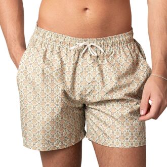 Zwemshort Heren geel - groen - S
