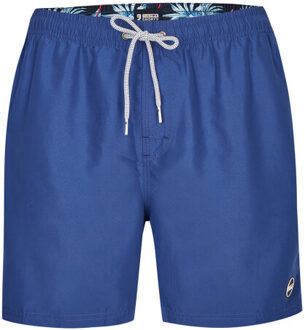 Zwemshort heren sunfaded effen Blauw