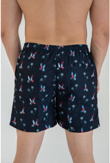 Zwemshort heren surf boards print - maat S Blauw