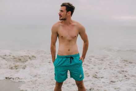 Zwemshort voor Heren in GUGGEN-logostijl Groen - 3XL