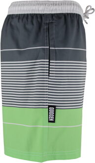 Zwemshort voor Heren met Patroonstrepen Groen Grijs - 2XL