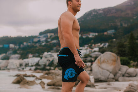 Zwemshorts voor Heren met Ritszak en Surfshorts Blauw - 2XL