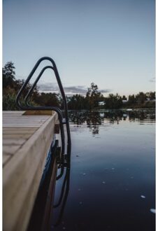 Zwemtrap Steiger Aluminium Zwart 4 Treden Black