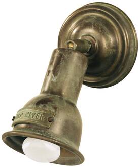 Zwenkbare wandlamp Spotisland, oud messing oud-messing
