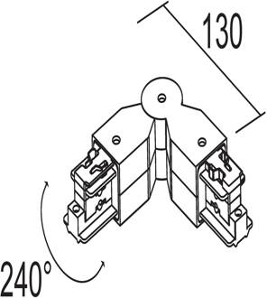 zwenkverbinding 3-fasensysteem LKM wit