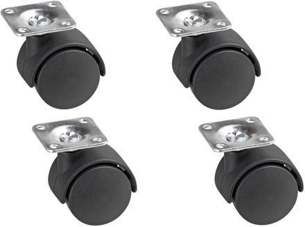 Zwenkwiel Set 40Mm Hard 4St *Nl* W - WU0804100