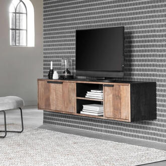 Zwevend TV-meubel 'Cosmo' Teakhout, 165cm Naturel - 165 cm