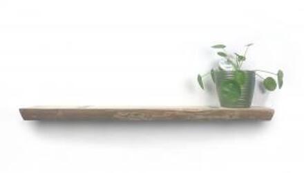 Zwevende barnwood wandplank 100 x 18 cm