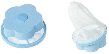 Zwevende Pluisjes Haar Catcher Mesh Pouch Wasmachine Wasserij Filter Tas Filtratie Ontharing Apparaat Huis Schoonmaken Tool #10 Blauw