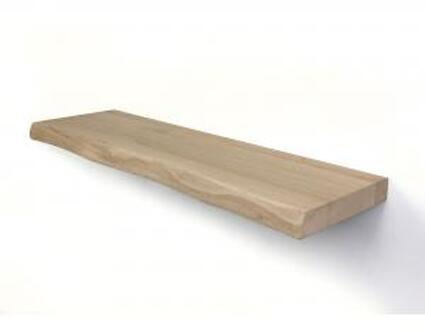 Zwevende wandplank eiken boomstam 120 x 20 cm