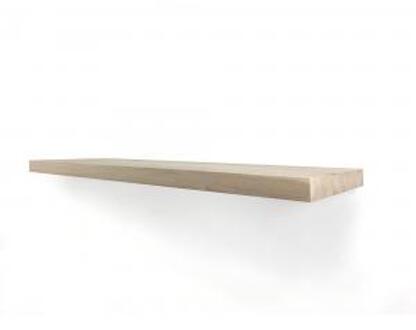 Zwevende wandplank eiken recht 120 x 30 cm