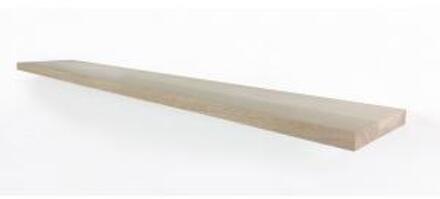 Zwevende wandplank eiken recht 150 x 20 cm - 25 mm