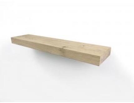 Zwevende wandplank eiken recht 30 x 15 cm