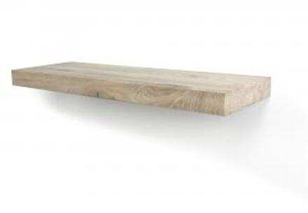 Zwevende wandplank eiken recht 50 x 20 cm