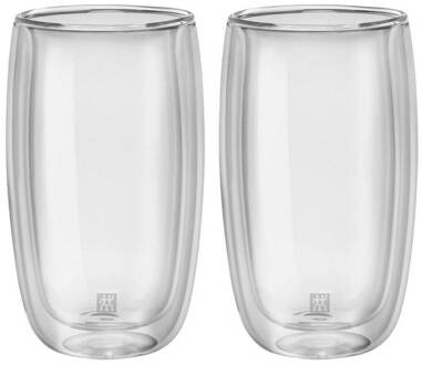 Zwilling Sorrento Dubbelwandig Latte Machiato Glas 0,35 L - 2st. Transparant