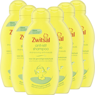 Zwitsal Anti Klit Shampoo - 6 x 200ml - Voordeelverpakking