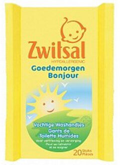 Zwitsal Baby Washandjes Goedemorgen - 20st
