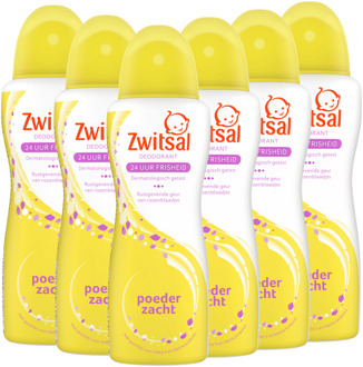 Zwitsal Deodorant Spray - Soft - 6 x 100 ml - Voordeelverpakking