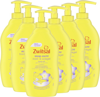 Zwitsal Slaap Zacht - Bad & Wasgel - Lavendel - 6 x 400ml - Voordeelverpakking