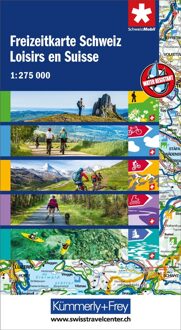 Zwitserland vrijetijdskaart | Kümmerly & Frey