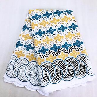 Zwitserse Kant Stof Zware Zwitserse Katoen Borduren Kant Afrikaanse Katoen Stoffen Zwitserse Voile Kant Populaire Dubai Stijl 3