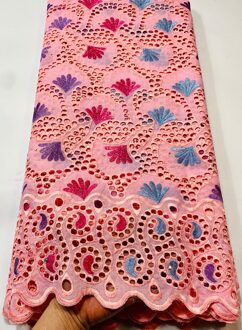 Zwitserse Voile Kant In Zwitserland Zwarte Afrikaanse Kant Stof Bruiloft 5 Yards Zwitserse Kant Stof Voor Jurk 100% Katoen Stof VSH060 AS PIC1