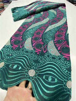 Zwitserse Voile Kant Stof Katoen Afrikaanse Droge Kant Stof Kant Nigeriaanse Kant Stoffen Voor Bruiloft Naaien YA3775B-5 afbeelding 4