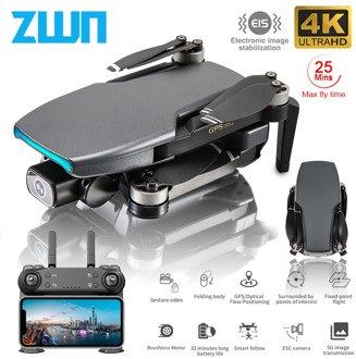 ZWN SG108 GPS Drone with 5G Wifi FPV 4K HD Dual Camera Brushless Optical Flow RC Quadcopter Follow Me Mini Dron vs L108 EX5