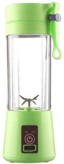 Zy Ec 380Ml Oplaadbare Usb Elektrische Veiligheid Juicer Cup Ijs Blender Sap Mengen groen