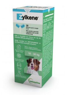 Zylkene Zylkène Dieren Antistressmiddel -  Zylkène 225 mg 10 - 30 kg - 30 capsules
