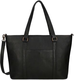 Zyra Workbag 17" black handtas dames Zwart - H 32 x B 40 x D 10 cm