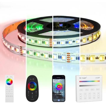 10 meter RGBW led strip complete set - pro 96 leds per meter - multicolor met warm wit