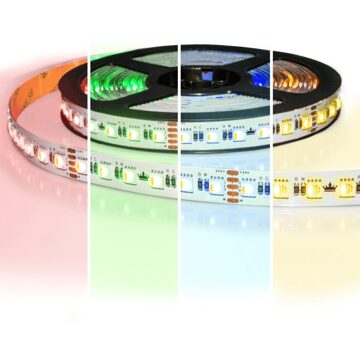 10 meter RGBW led strip pro met 96 leds per meter - multicolor met warm wit - losse strip