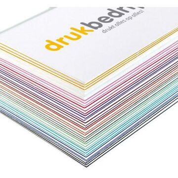 25x visitekaartjes gekleurde kern - visitekaartjes met gekleurde zijkant (25 st) drukken