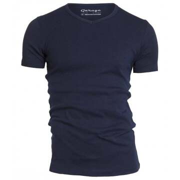 302 - T-shirt 1-pack Semi Body Fit V-Hals Navy - XXL